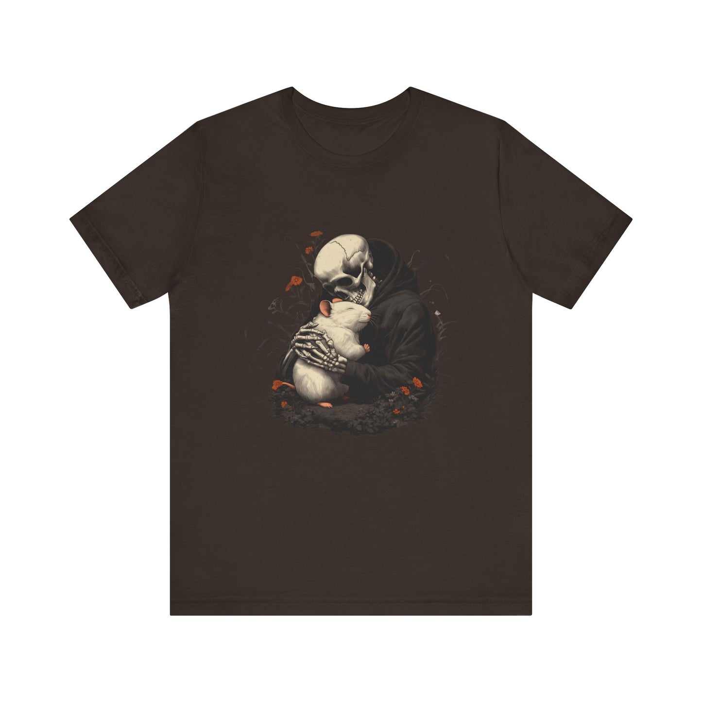 Skeleton Rat T Shirt - Gothic Dark Academia, Graphic Tee Alternative Fashion Pet, Lover Gift Grim Reaper, Aesthetic Rodent Apparel