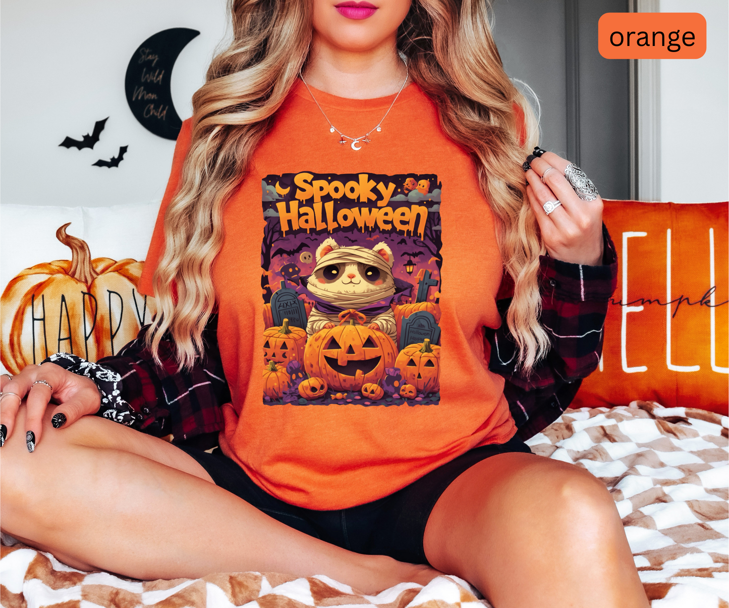 Spooky Graveyard Funny Unisex t Shirt, Halloween Hamster Tee, Bandaged Funny Top, Scary Animal Tshirt, Creepy Pet Apparel