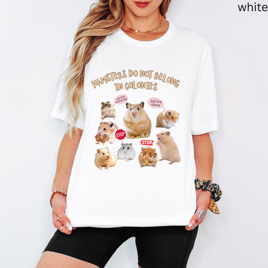 Animal Rights Hamster Shirt - Solitary Hamster Awareness Tee for Pet lovers, Activists & Pet Advocates