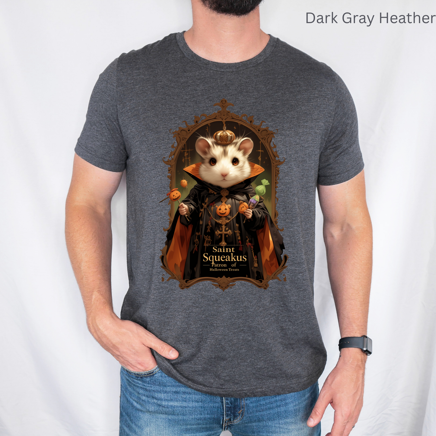 Saint Squeakus - Gothic Halloween T Shirt