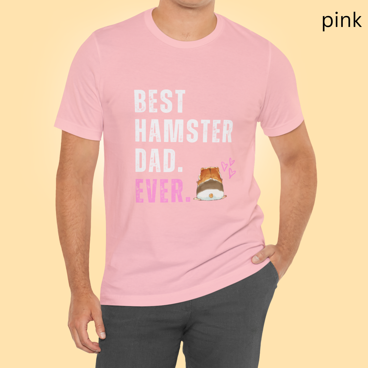 Best Hamster Dad Ever Tee - Funny Pet Owner Shirt, Cute Small Animal Lover Gift, Quirky Gift, Rodent Parent Apparel, Geek Gift For Him