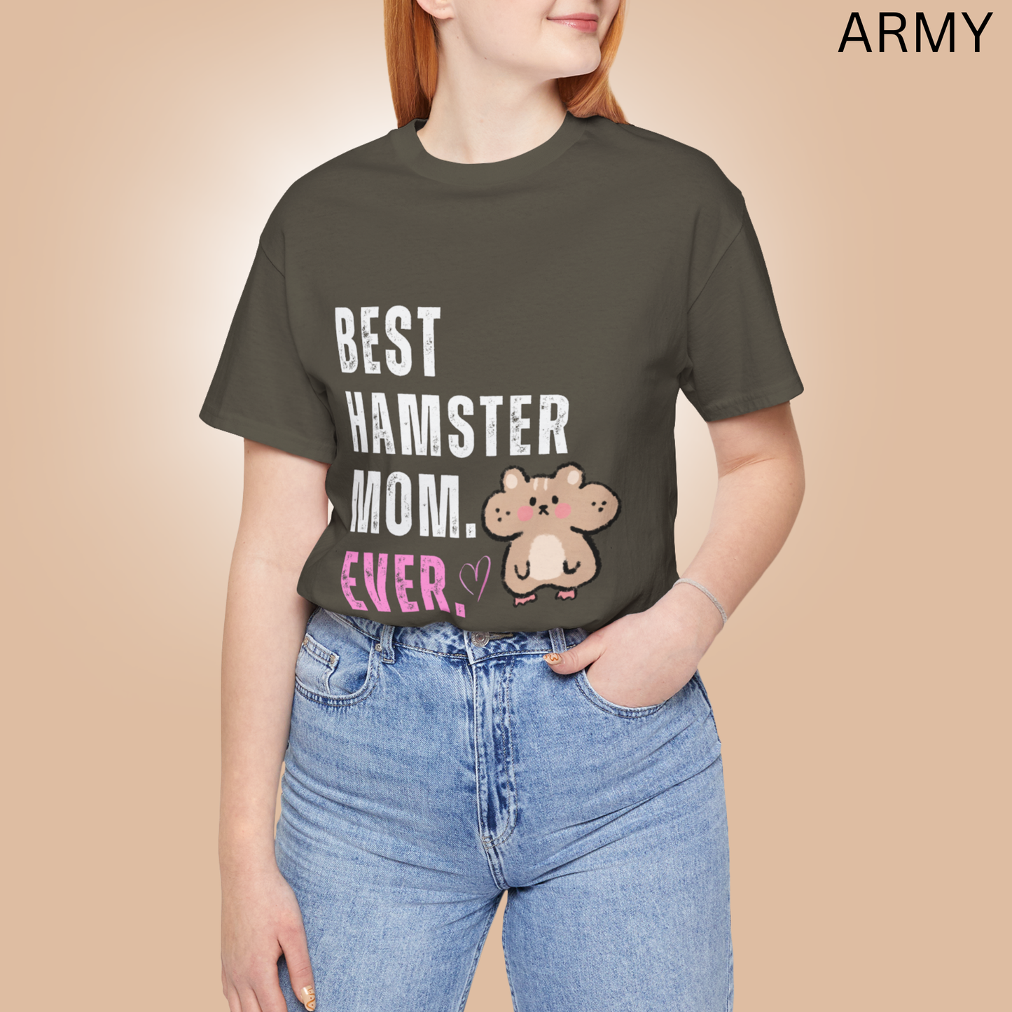 Best Hamster Mom Ever T Shirt, Cute Pet Lover Graphic Tee, Gift for Hamster Owners and Proud Pet Moms