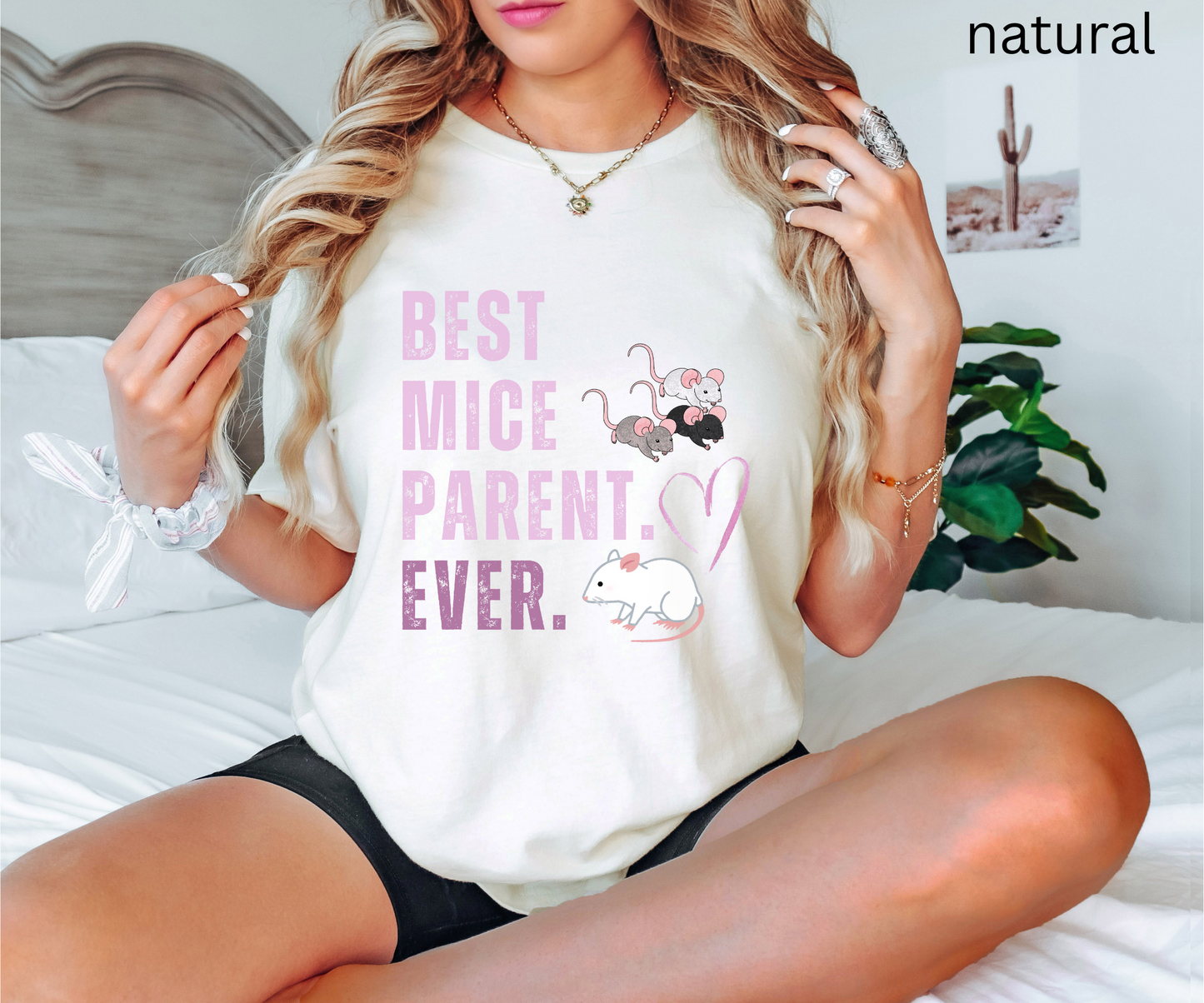 Best Mice Parent Ever T Shirt - Mouse Lover Gift, Pet Owner Graphic Tee, Quirky Rodent Apparel, Small Animal Enthusiast Clothing