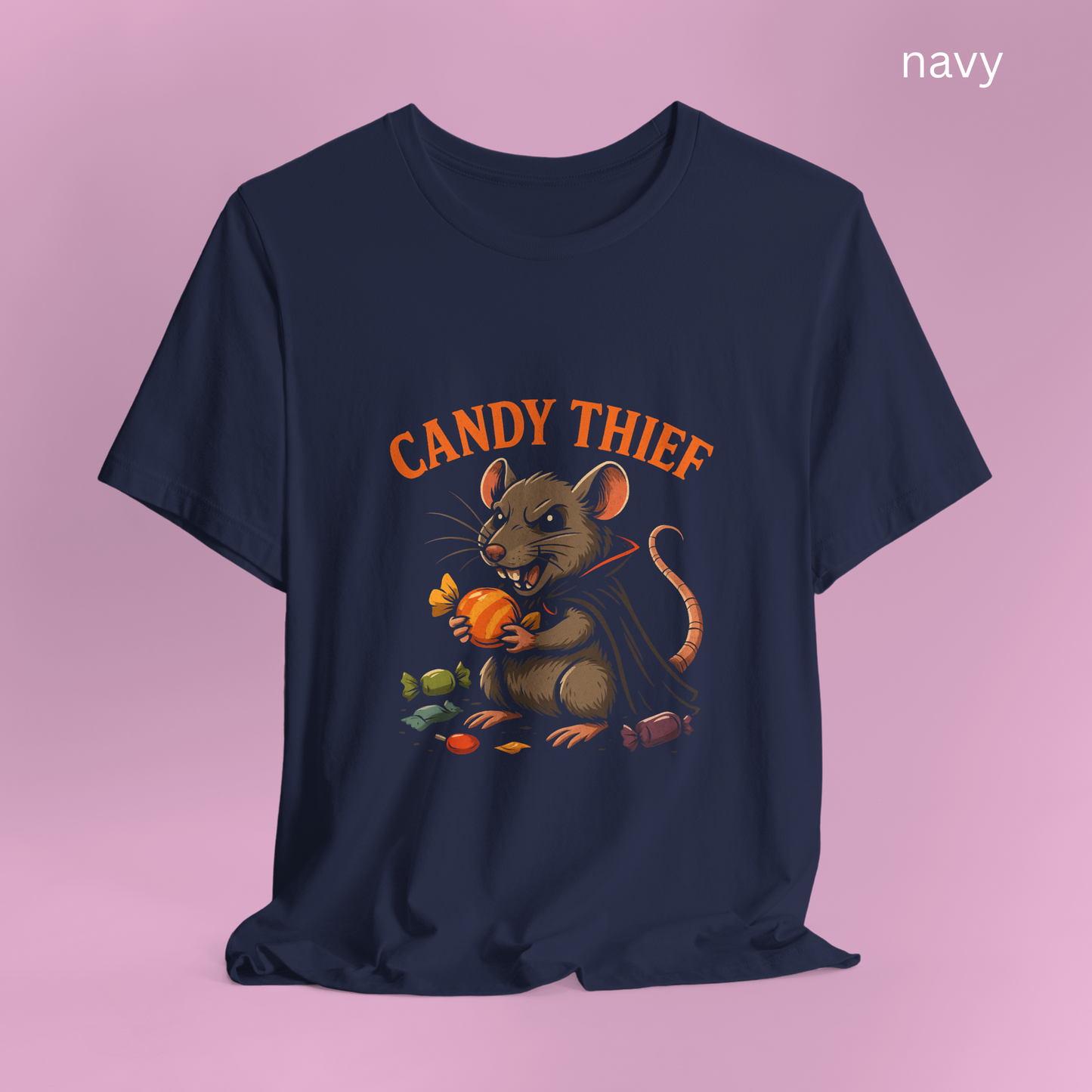 Creepy Cute Rat Shirt - Halloween Vampire Rodent Candy Thief Tee, Halloween Candy Thief Trick or Treat Tee