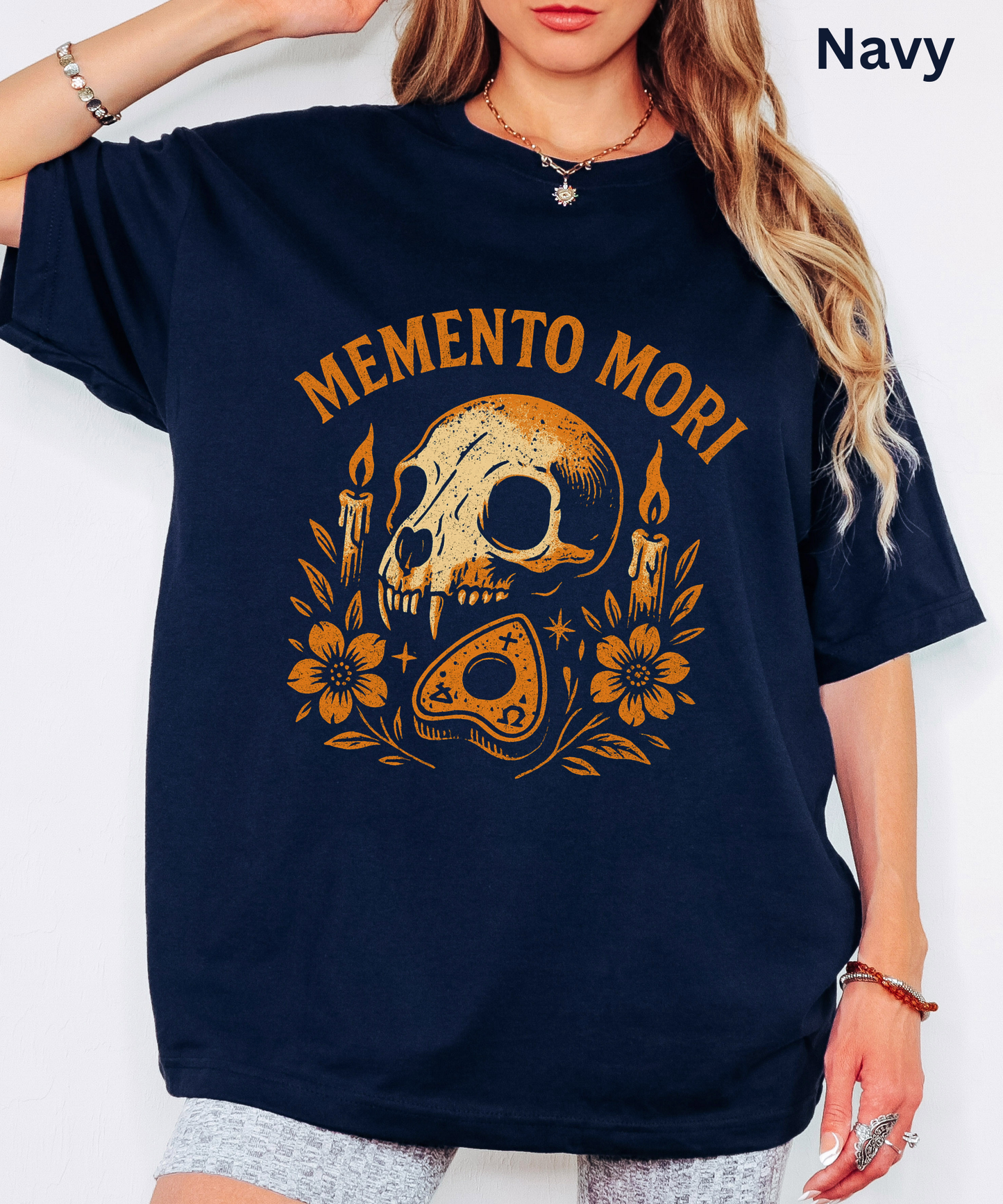 Memento Mori T Shirt - Gothic Cryptic Skull Tee, Occult Dark Academia Top, Macabre Spooky Gift | Vanitas Icon Design, Goth Halloween gift