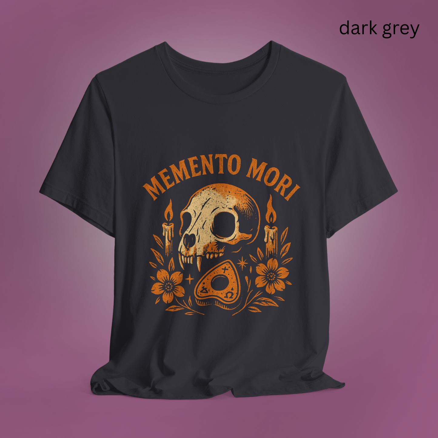 Memento Mori T Shirt - Gothic Cryptic Skull Tee, Occult Dark Academia Top, Macabre Spooky Gift | Vanitas Icon Design, Goth Halloween gift