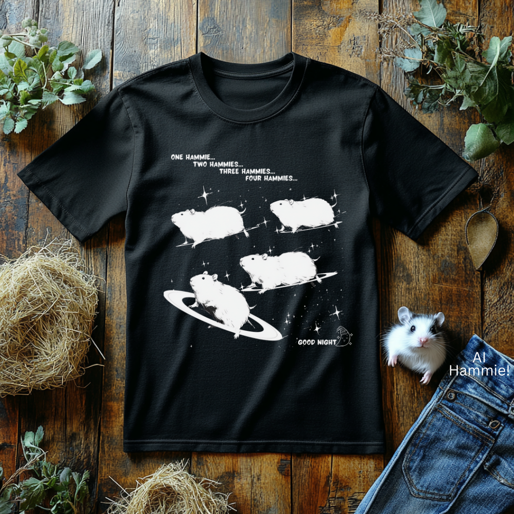 One Hammie Two Hammies - Hamster in Space Shirt
