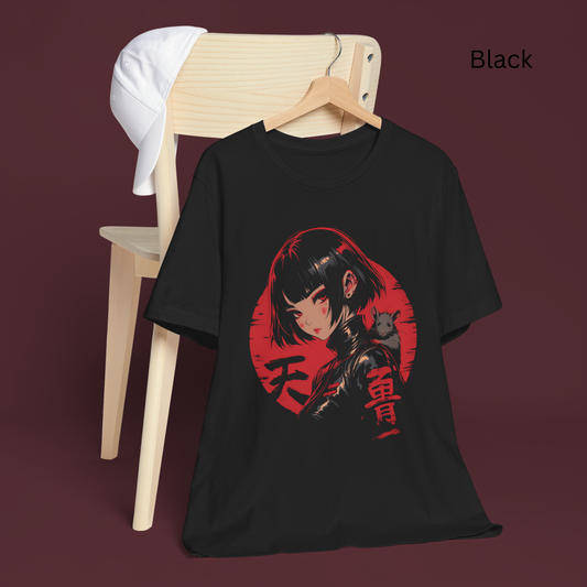 Anime Rat Girl Shirt - Japanese Cyberpunk Streetwear Tee