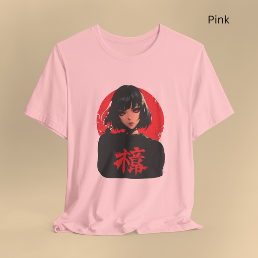 Anime Girl with Little Mouse Shirt - Japanese Streetwear