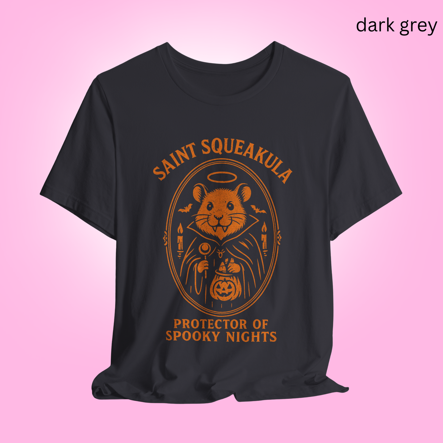 SAINT SQUEAKULA Protector of Spooky Nights - Gothic Halloween T Shirt