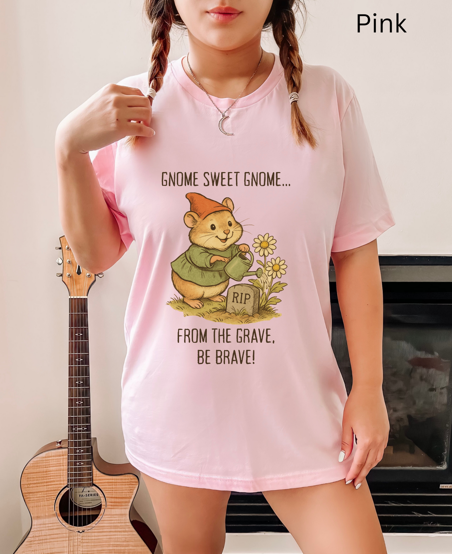 Gnome Sweet Gnome Shirt - Funny Hamster Halloween T-Shirt, Cute Creepy Tee, Spooky Animal Lovers, Top Dark Humor Graphic Gift, morbid humor