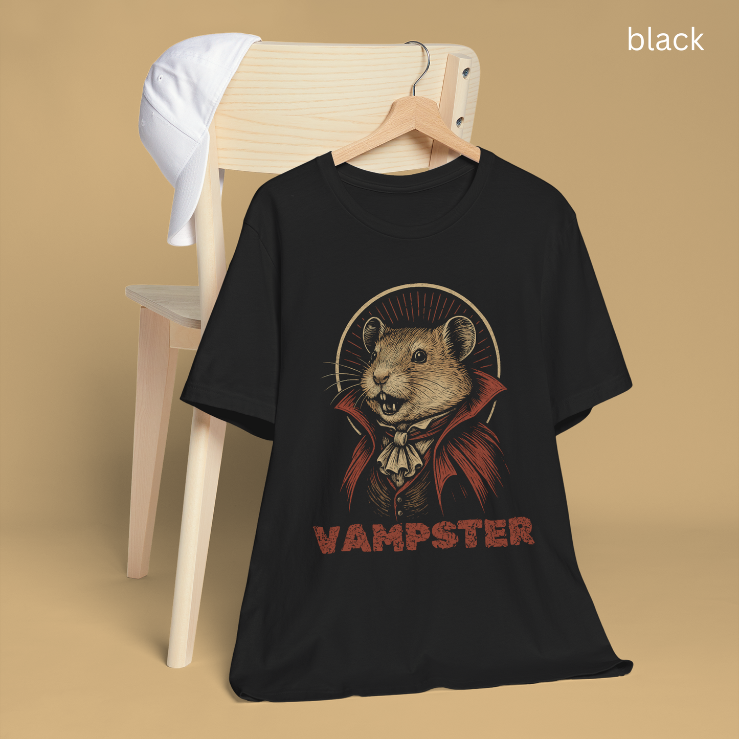 Vampire Vintage Halloween T-shirt, Funny Tee, Classic Horror Gift, Literature Shirt, Book Lover Gift, Hamster owner, Pet lovers, Spooky