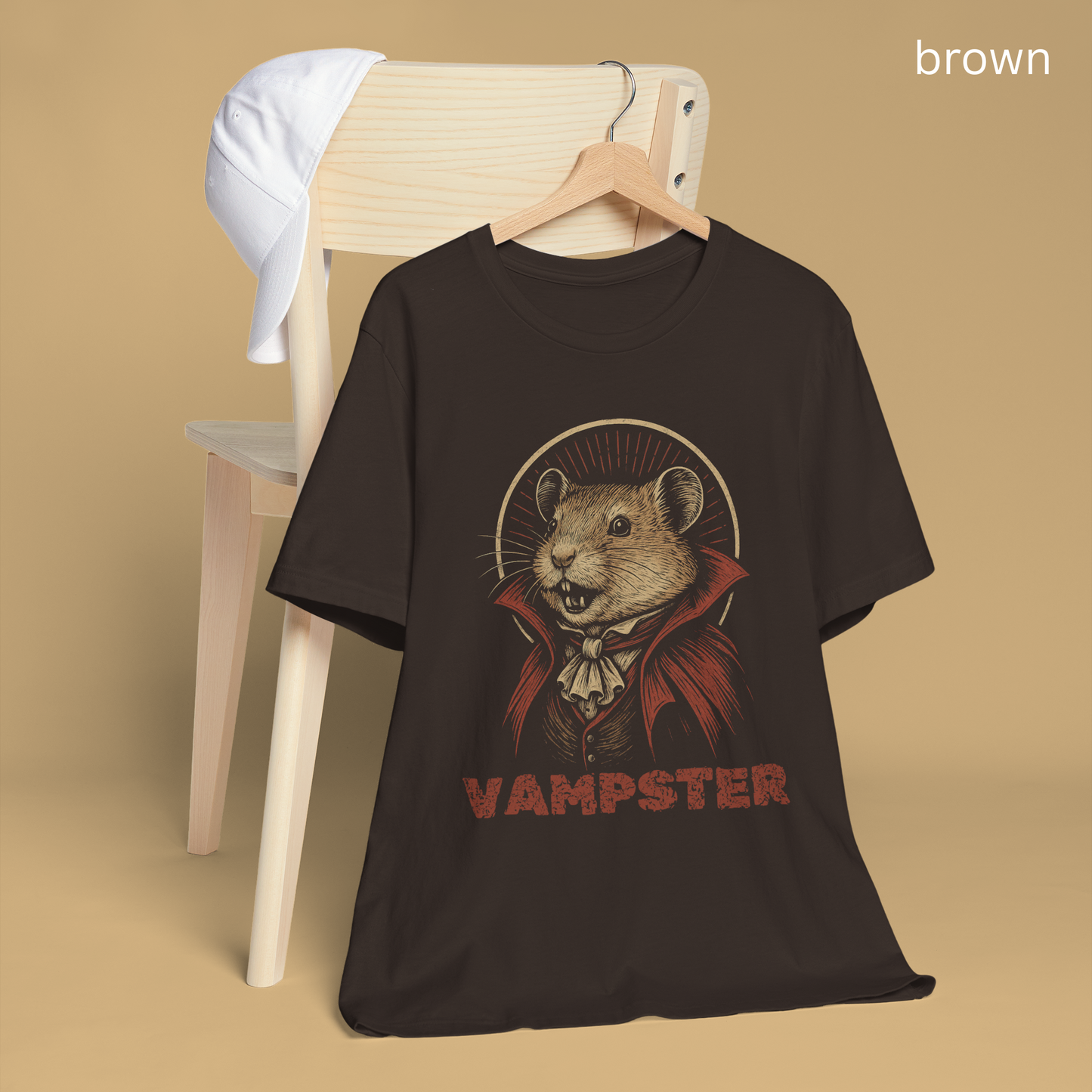 Vampire Vintage Halloween T-shirt, Funny Tee, Classic Horror Gift, Literature Shirt, Book Lover Gift, Hamster owner, Pet lovers, Spooky
