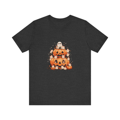 Mice Pumpkin Pile Halloween Tee