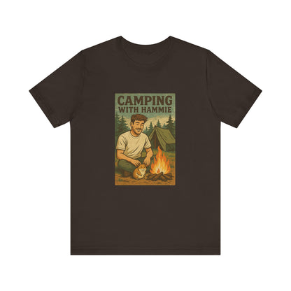 Camping With Hammie T Shirt - Hamster Lover Gift