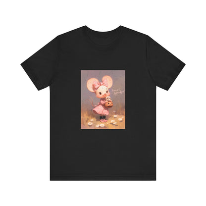 Sweet Spooky Cute Mouse Girly Halloween T-Shirt - Pastel Gothic