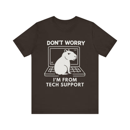 Capybara Tech Support T Shirt - Geek Gift