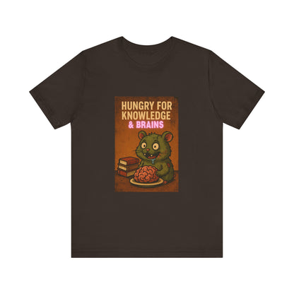 Zombie Hamster Shirt - Hungry for Knowledge Funny Brain