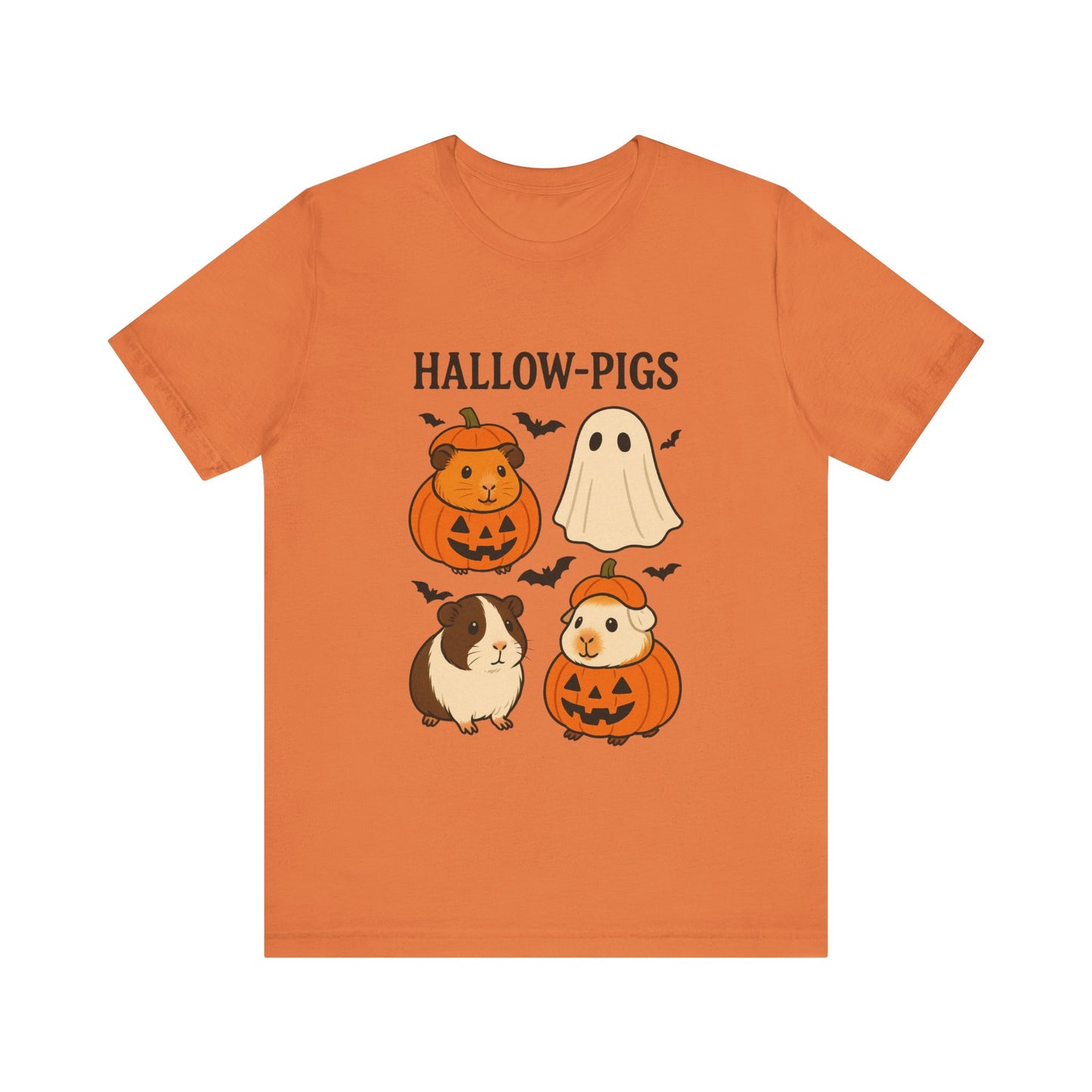 Hallow-Pigs Pumpkin Ghost Tee - Halloween Guinea Pigs Shirt