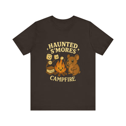 Haunted Smores Campfire Shirt - Spooky Marshmallow Ghost Tee