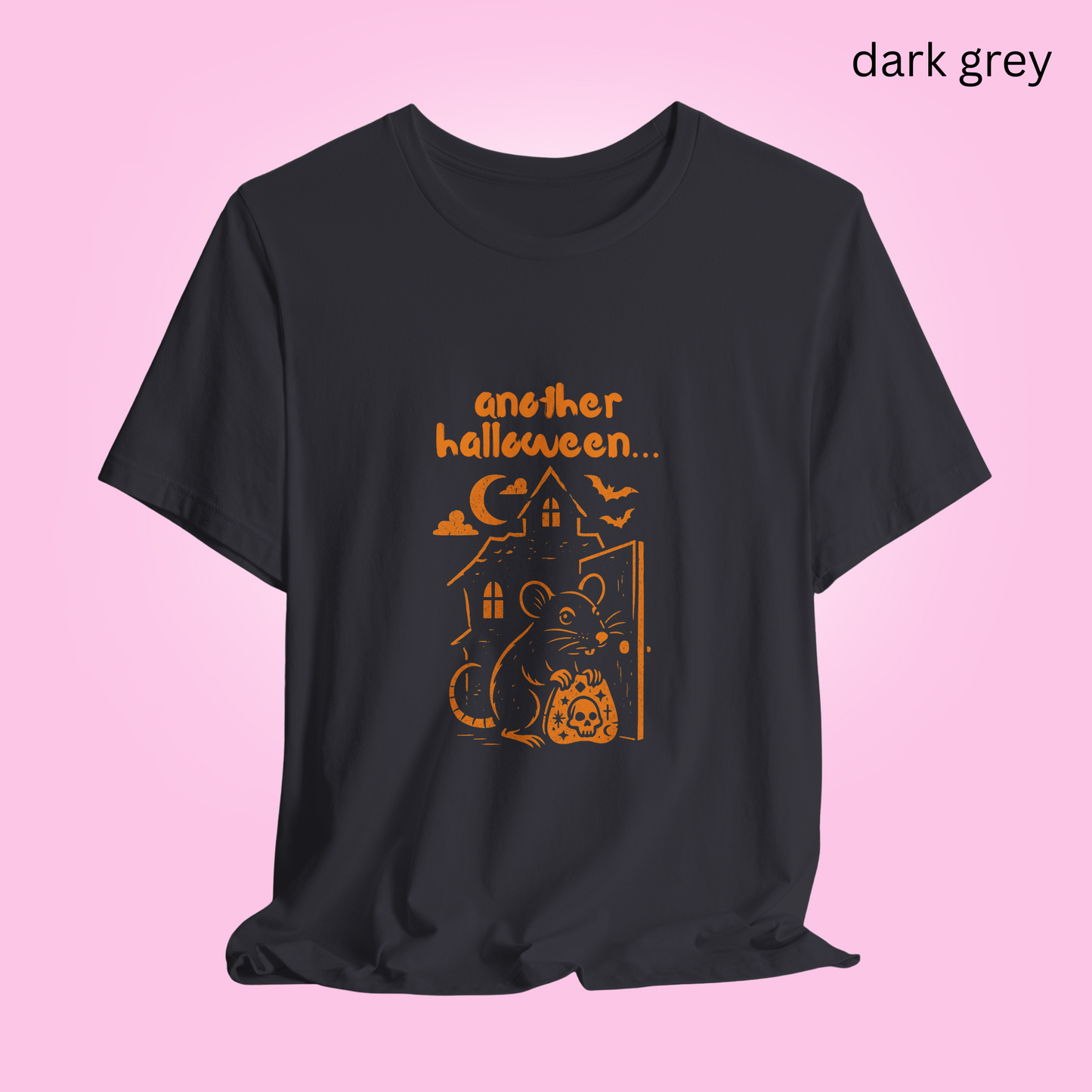Another Halloween Funny Shirt - Spooky Haunted House, Cute Rat Graphic, Animal Lovers, Retro Design,