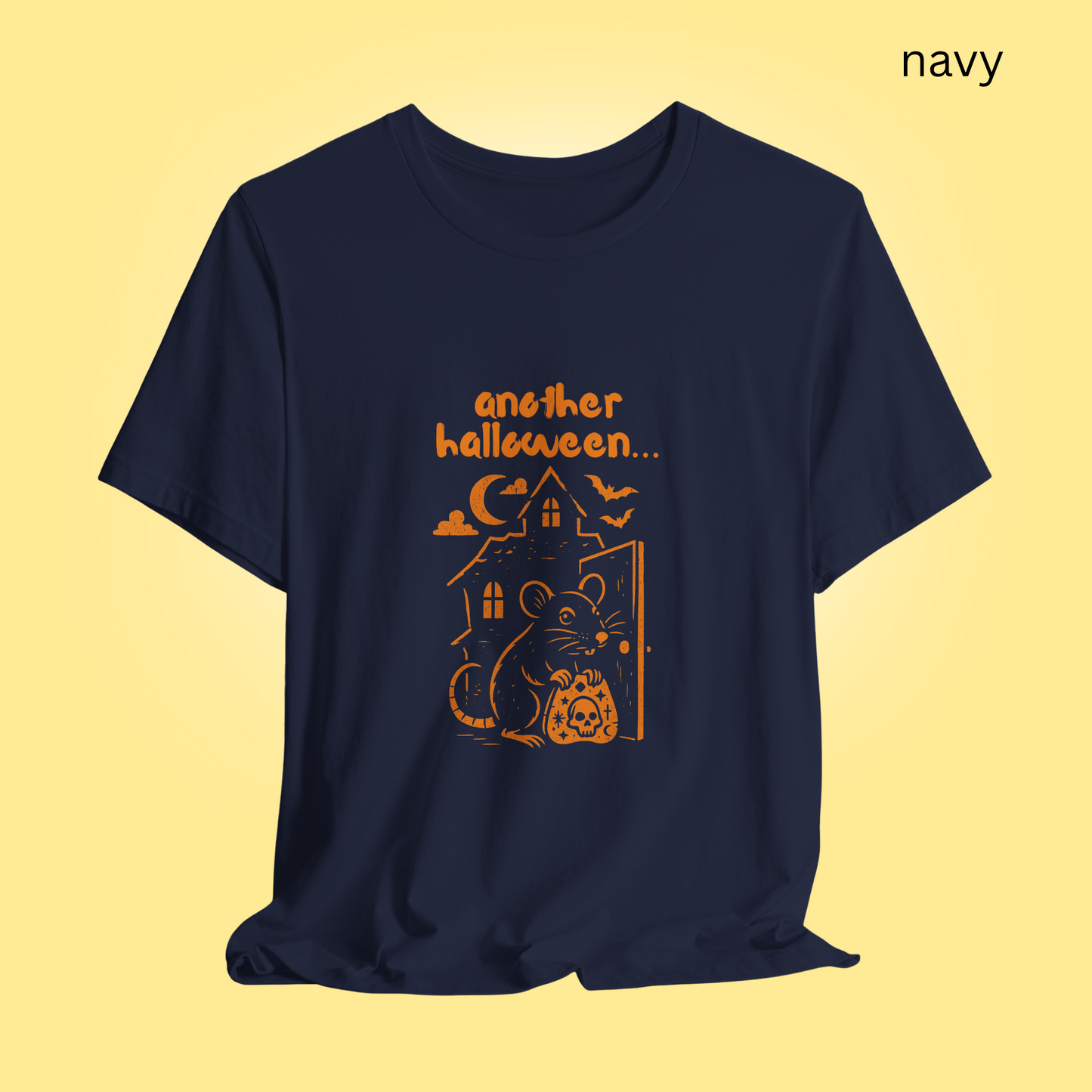 Another Halloween Funny Shirt - Spooky Haunted House, Cute Rat Graphic, Animal Lovers, Retro Design,