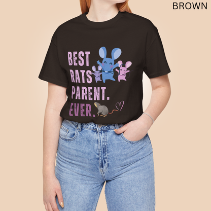 Rat Lover T-Shirt - Best Rats Parent Ever Graphic Tee