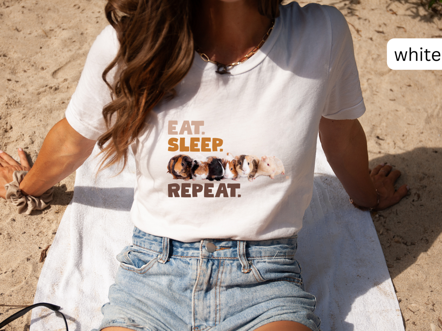 Eat Sleep Guinea Pigs Repeat Tee