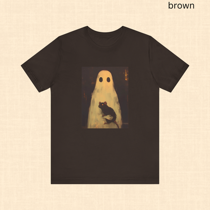 Ghost Holding Rat Shirt - Gothic Horror