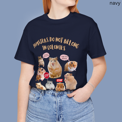 Animal Rights Hamster Shirt - Solitary Hamster Awareness Tee for Pet lovers, Activists & Pet Advocates