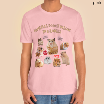Animal Rights Hamster Shirt - Solitary Hamster Awareness Tee for Pet lovers, Activists & Pet Advocates
