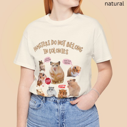 Animal Rights Hamster Shirt - Solitary Hamster Awareness Tee for Pet lovers, Activists & Pet Advocates