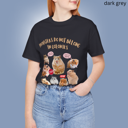 Animal Rights Hamster Shirt - Solitary Hamster Awareness Tee for Pet lovers, Activists & Pet Advocates