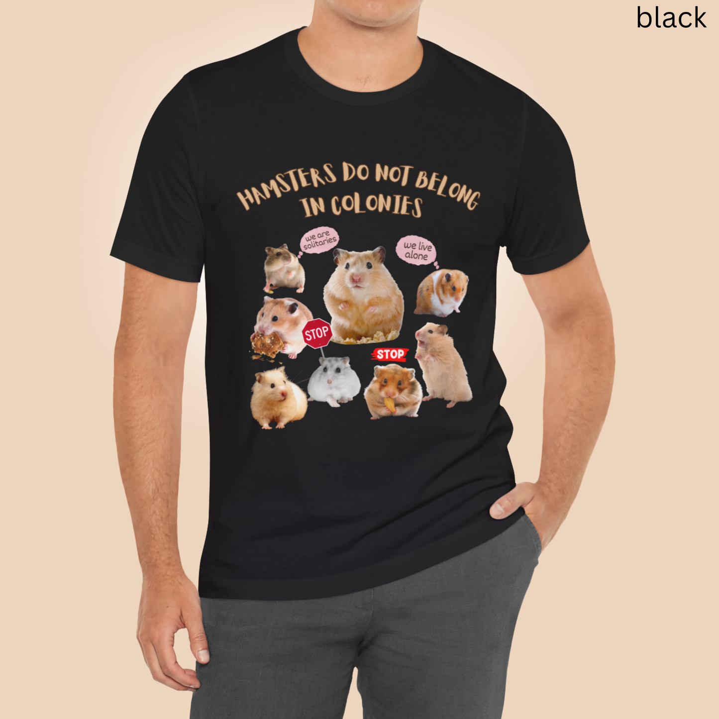 Animal Rights Hamster Shirt - Solitary Hamster Awareness Tee for Pet lovers, Activists & Pet Advocates