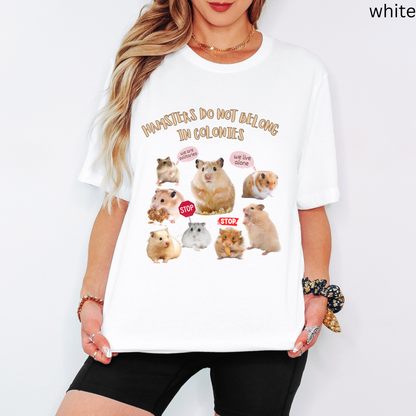 Animal Rights Hamster Shirt - Solitary Hamster Awareness Tee for Pet lovers, Activists & Pet Advocates