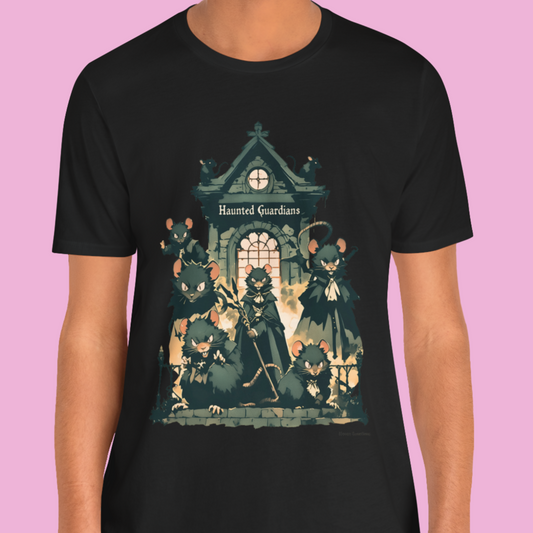 Haunted Rat House Halloween Tee, Scary Spooky Shirt, Creepy Rodent Costume Top, Trick or Treat Apparel, Horror themed Clothing, Rat owners