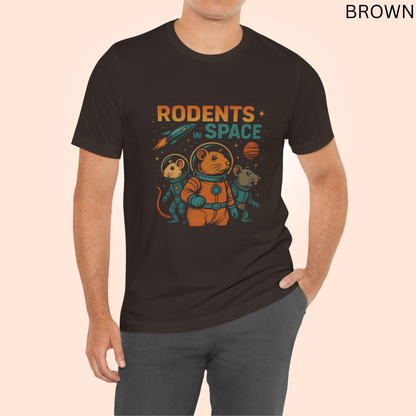 Rodents in Space T-Shirt - Funny Retro Sci-Fi Graphic Tee