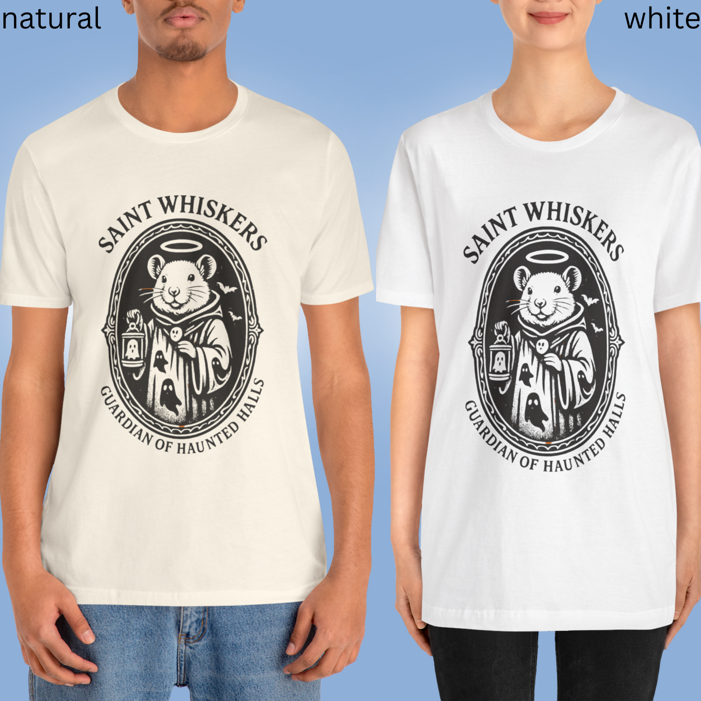 SAINT WHISKER Guardian Of Haunted Halls - Gothic Halloween T Shirt