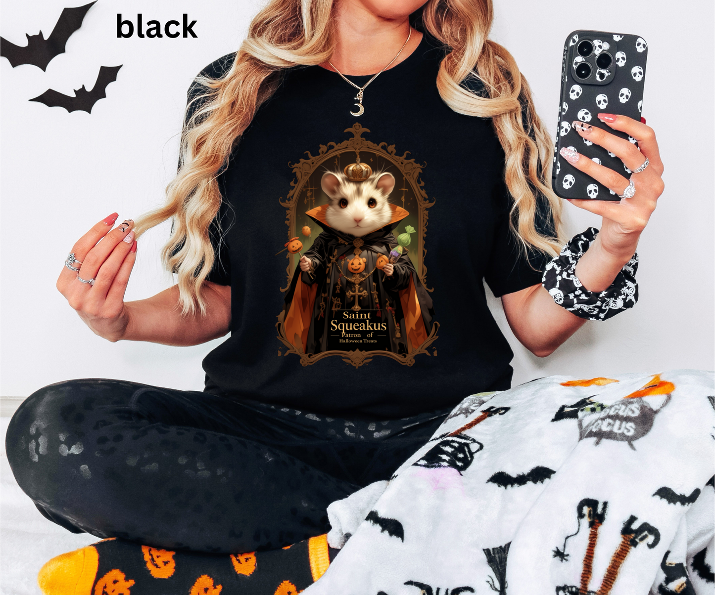 Saint Squeakus - Gothic Halloween T Shirt