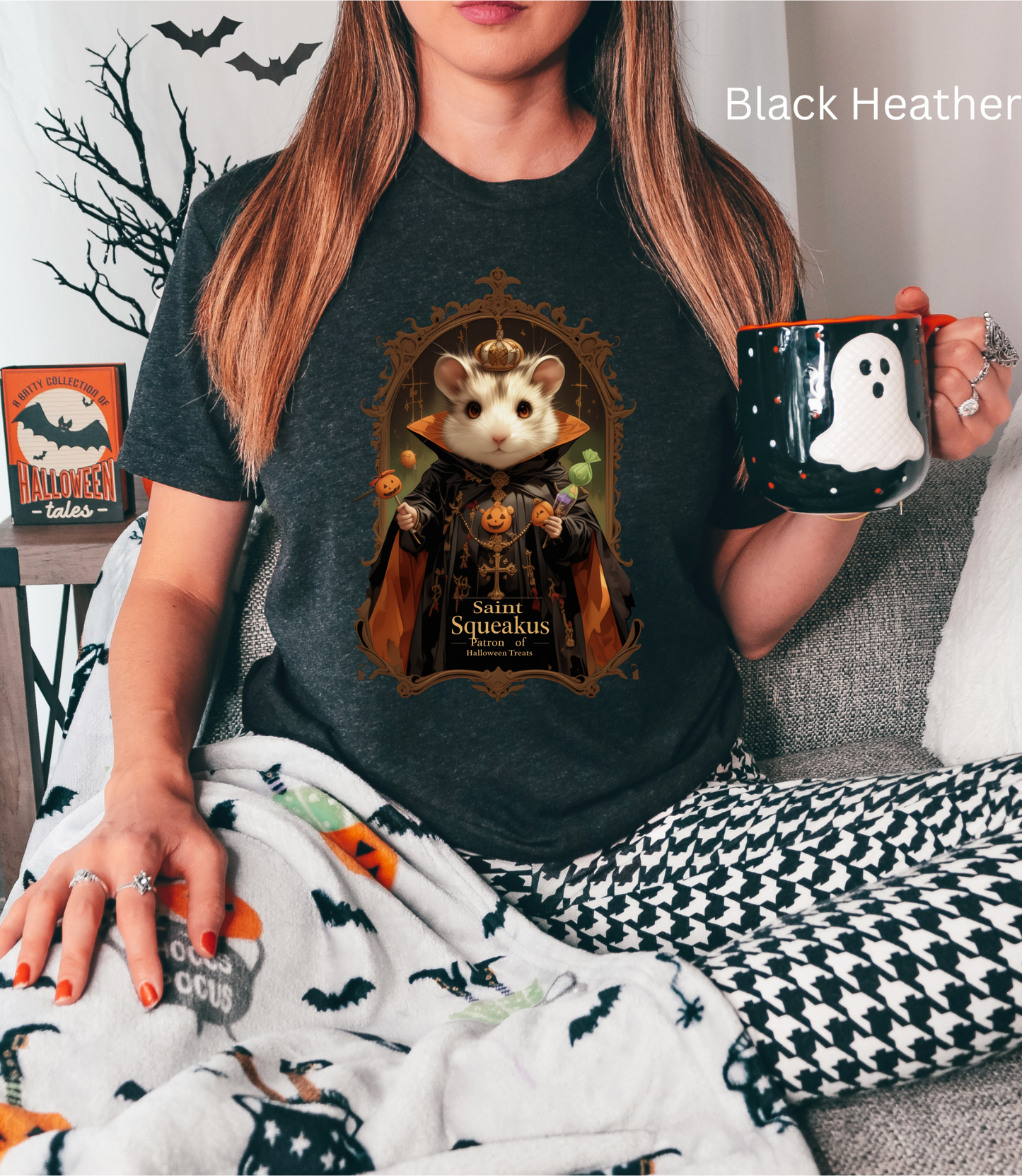 Saint Squeakus - Gothic Halloween T Shirt