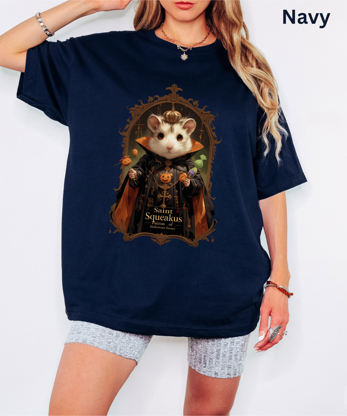 Saint Squeakus - Gothic Halloween T Shirt