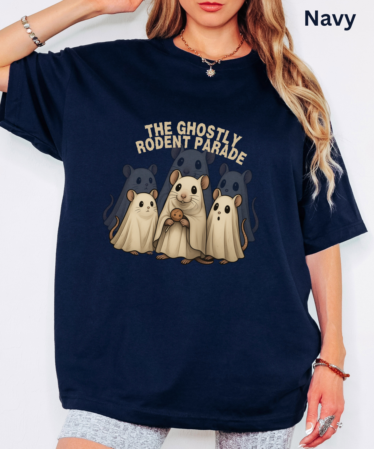 Ghostly Hamster Unisex Tee Shirt, Cute Small Animal Lover Gift, Cozy Tee for Kids and Adults, Halloween Shirt, Spooky Critter, retro horror