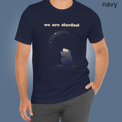 We Are Stardust T-Shirt - Cosmic Hamster Graphic Tee for Animal Lovers