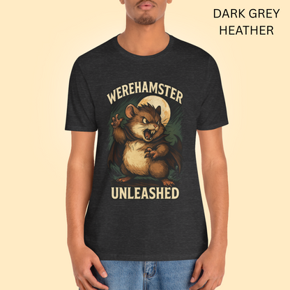 Werehamster Unleashed unisex T-Shirt - Retro Horror, Classic Halloween, book lover gift
