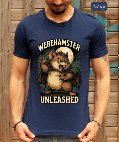 Werehamster Unleashed unisex T-Shirt - Retro Horror, Classic Halloween, book lover gift