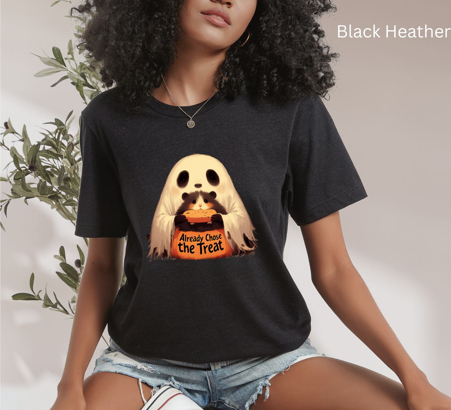 Already Chose the Treat t shirt, Hamster Treat Halloween , Funny Unisex, Cute Graphic Design, Trick or Treat Costume Top, Pet Lover Gift