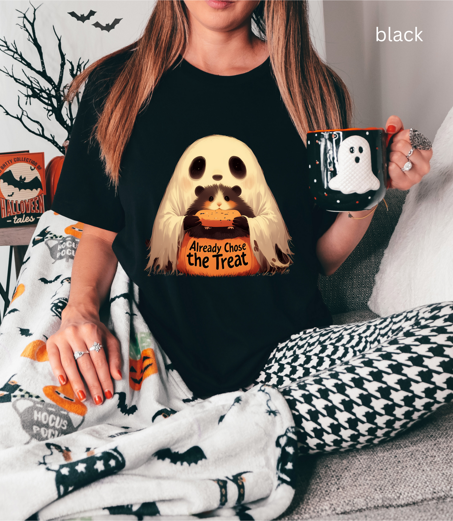 Already Chose the Treat t shirt, Hamster Treat Halloween , Funny Unisex, Cute Graphic Design, Trick or Treat Costume Top, Pet Lover Gift