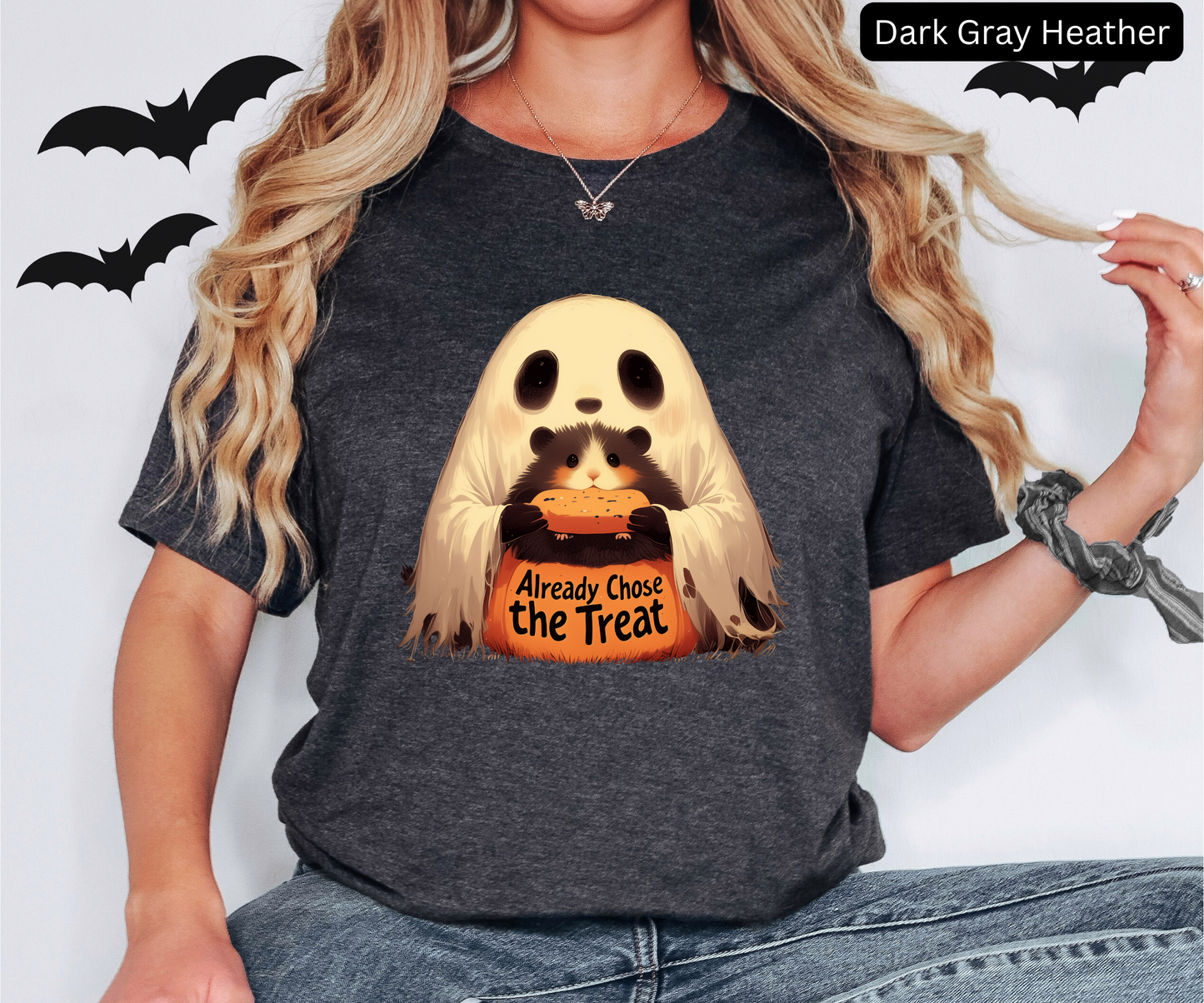 Already Chose the Treat t shirt, Hamster Treat Halloween , Funny Unisex, Cute Graphic Design, Trick or Treat Costume Top, Pet Lover Gift