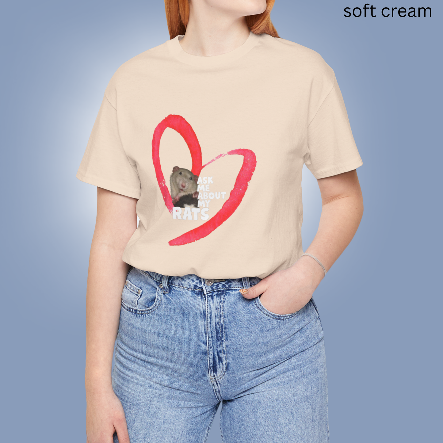 Rat Lover T-Shirt - Ask Me About My Rats Graphic Tee, Cute Pet Owner, Shirt for Rodent Lovers, Rat Moms & Animal Gift Idea