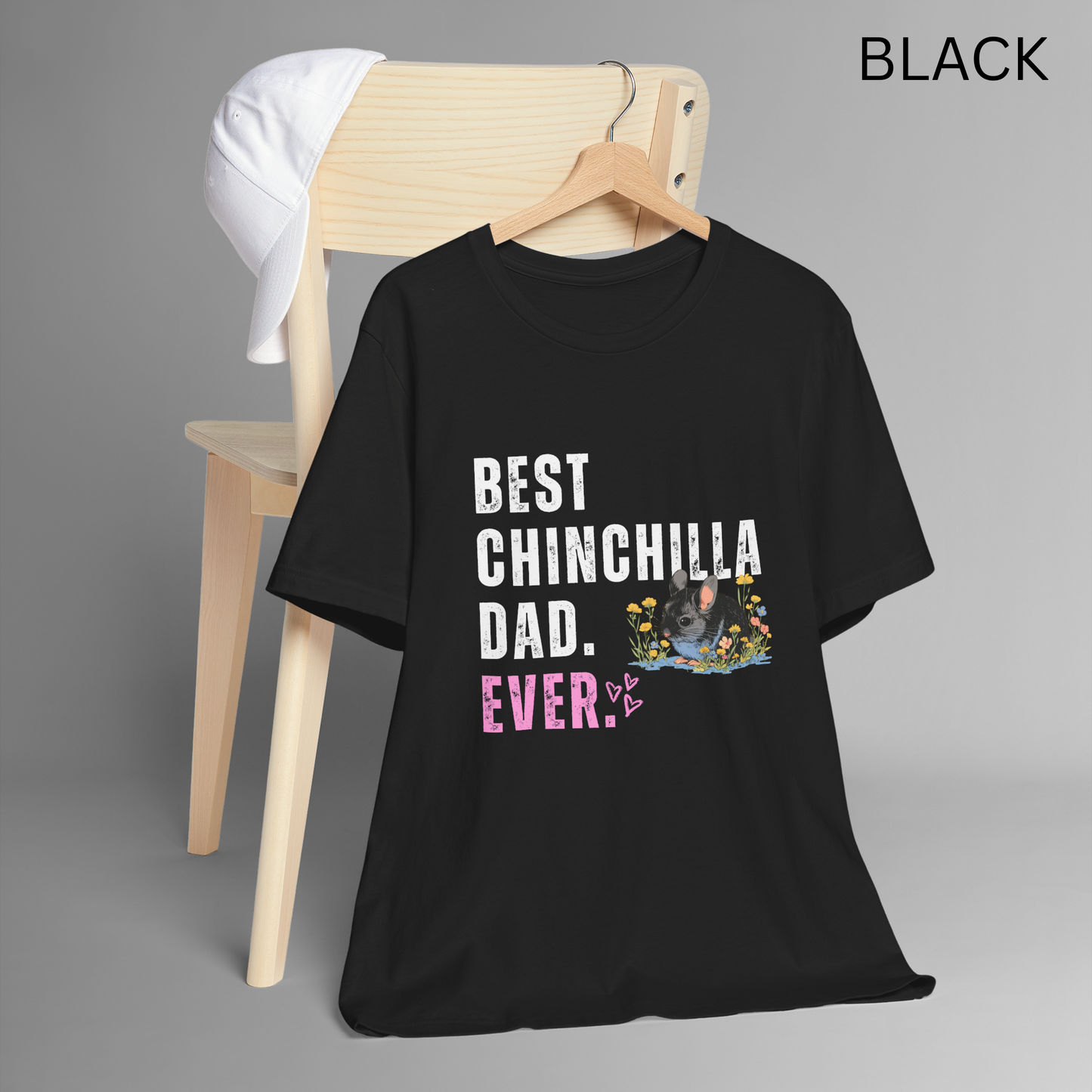 Chinchilla Dad T-Shirt - Best Chinchilla Dad Tee, Pet owners, Cute Pet Lover Gift, Chinchilla Owner Top, Animal Dad, Geek Gift